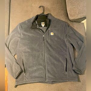 Men’s Carhartt Grey, Thick, Winter, Fall, Thermal Zip Up Sweatshirt w/ pockets
